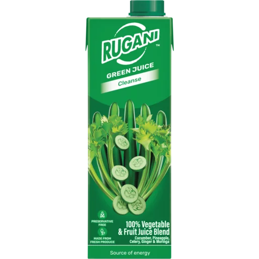 Rugani Green Juice 100% Vegetable & Fruit Juice Blend 750ml