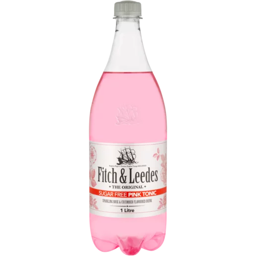 Fitch & Leedes Pink Tonic Sugar Free Sparkling Drink 1L