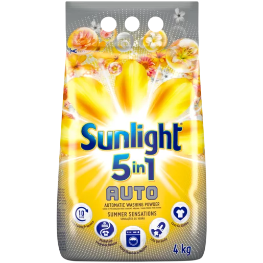 Sunlight Summer Sensations 5-in-1 Auto Washing Powder 4kg