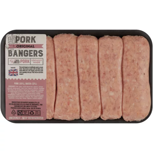 Farmstead Original Pork Bangers Per KG