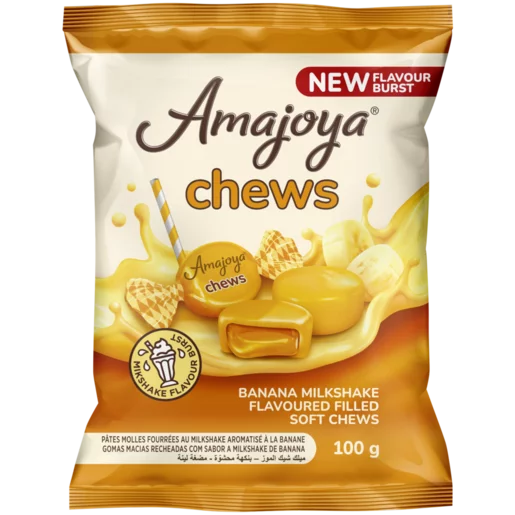 Amajoya Banana Milkshake Flavoured Soft Chews 100g
