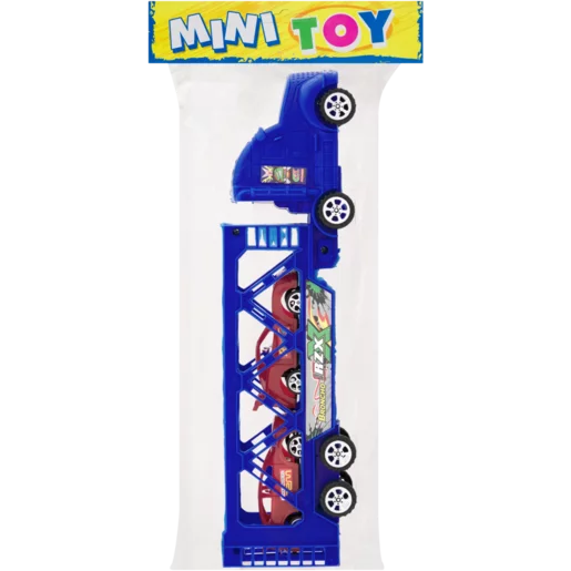 Mini Toy Transporter Truck with Racing Cars 3 Piece (Colour May Vary)