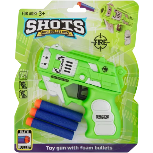 Toy Gun with Foam Bullets 4 Piece