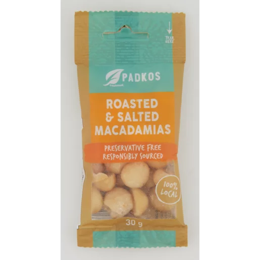 Padkos Roasted & Salted Macadamia Nuts 30g