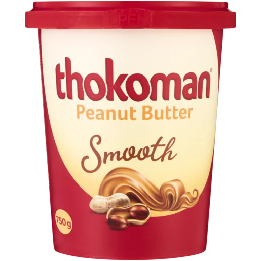 Thokoman Smooth Peanut Butter 750g