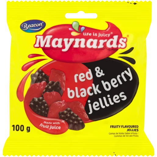 Maynards Red & Black Berry Jellies 100g