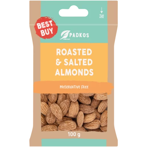 Padkos Roasted & Salted Almonds 100g