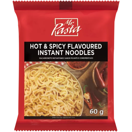 Mr. Pasta Hot & Spicy Flavoured Instant Noodles 60g