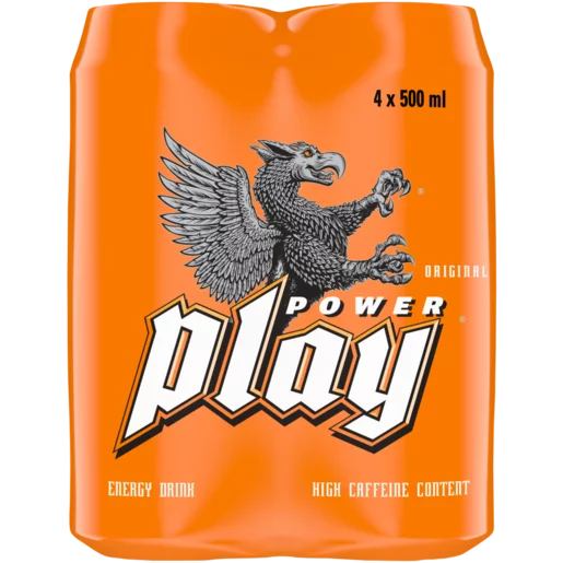 Power Play Original Energy Drink 4 x 500ml
