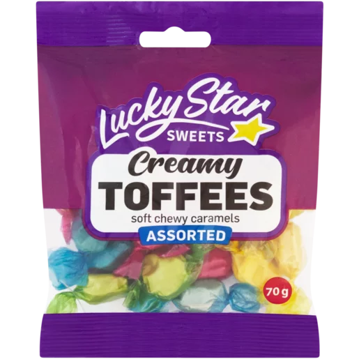 Lucky Star Sweets Assorted Creamy Toffees 70g