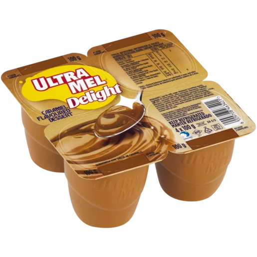 Danone Ultra Mel Caramel Flavoured Delight Dessert 4 x 100g