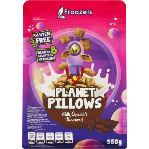 Froozels Milk Chocolate Flavoured Planet Pillows 350g