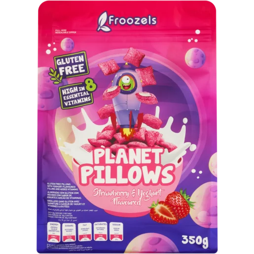 Froozels Strawberry & Yoghurt Flavoured Planet Pillows 350g