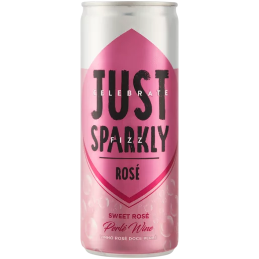 Just Wine Sweet Rosé Perlé Sparkling Wine Can 250ml