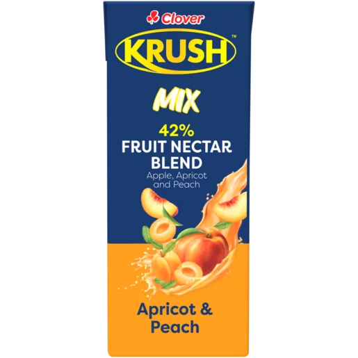 Krush Apricot & Peach Mix 42% Fruit Nectar Blend 200ml