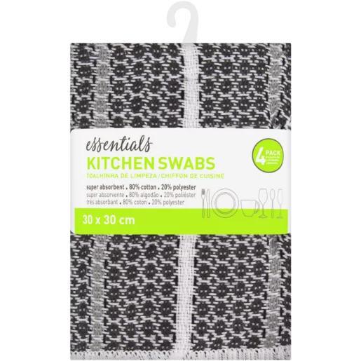 Essentials Kitchen Swabs 4 Pack