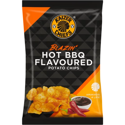 Kaizer Chiefs FC Blazin' Hot BBQ Flavoured Potato Chips 120g