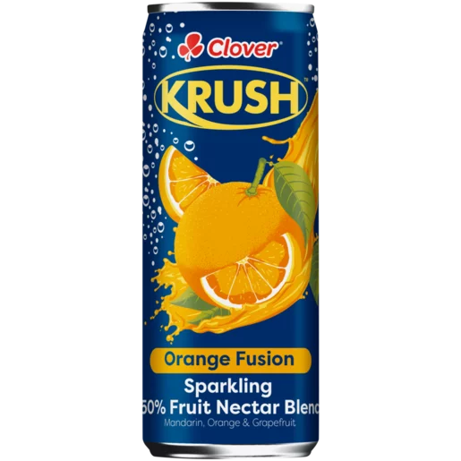 KRUSH Orange Fusion 50% Sparkling Fruit Nectar Blend 300ml