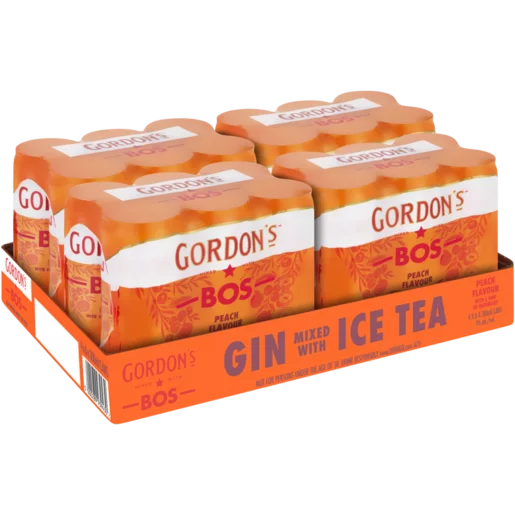 Gordon's Peach Flavour Ice Tea Spirit Cooler 24 x 300ml