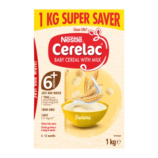 Nestlé Cerelac Banana Baby Cereal with Milk 1kg